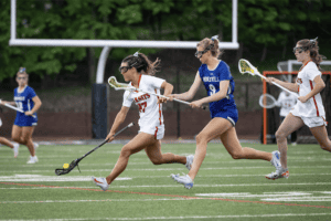 Paige Tepedino scoops up a ground-ball against Bronxille on May 2.